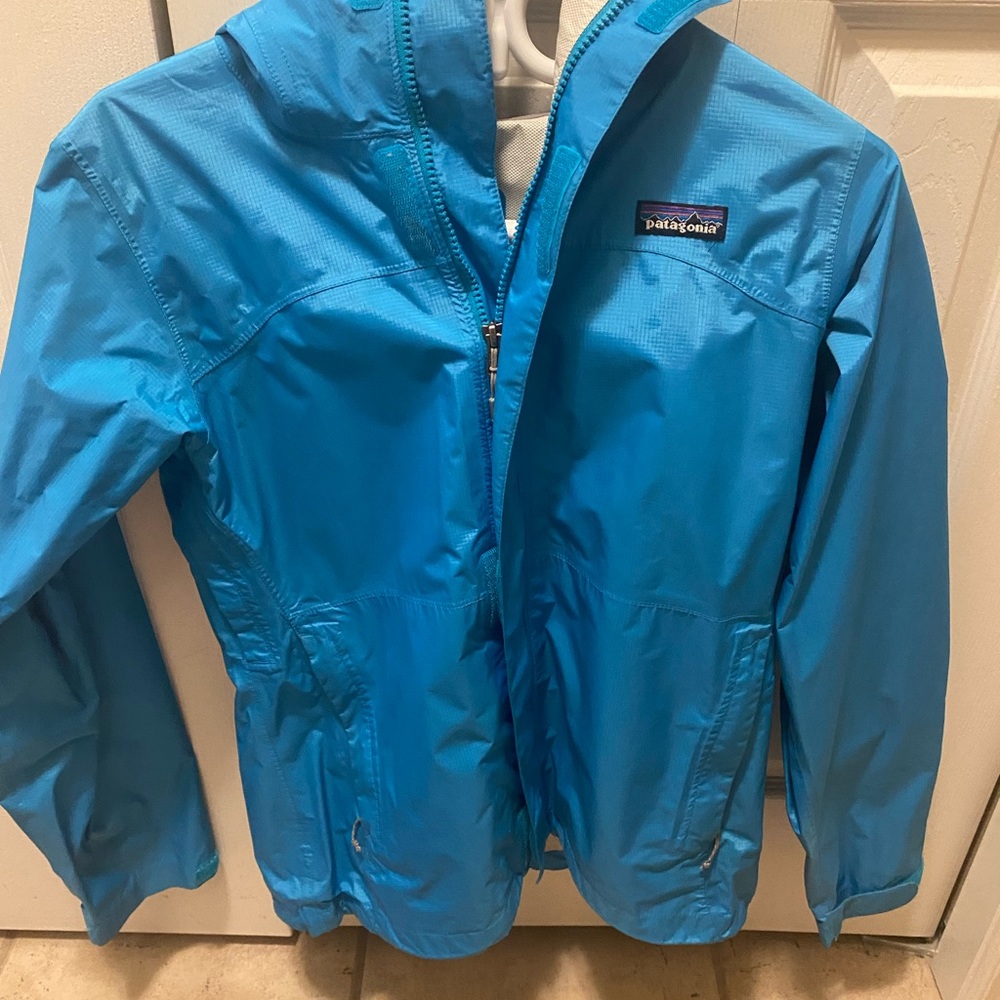 Patagonia H2no Blue Rain Jacket